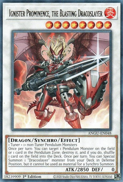 Ignister Prominence, the Blasting Dracoslayer (Rare) [ANGU-EN048] Rare Yu-Gi-Oh!