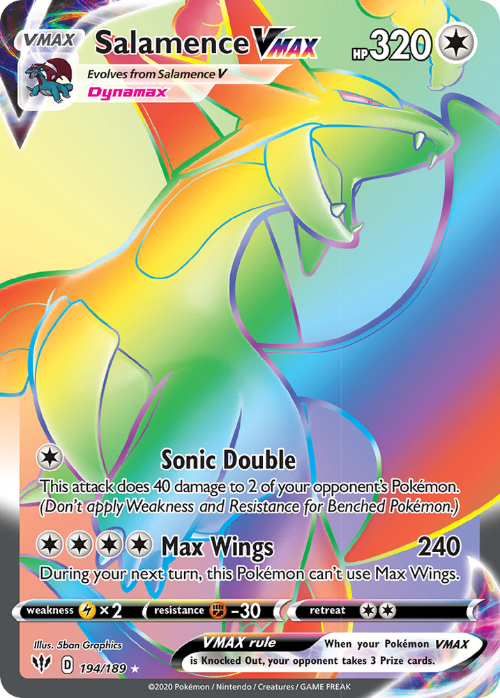 Salamence VMAX (194/189) [Sword & Shield: Darkness Ablaze] Pokémon