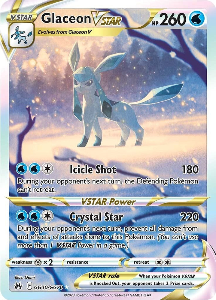 Glaceon VSTAR (GG40/GG70) [Sword & Shield: Crown Zenith] Pokémon