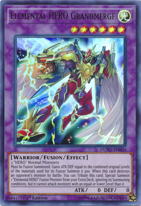 Elemental Hero Grandmerge [DUPO-EN004] Ultra Rare Yu-Gi-Oh!
