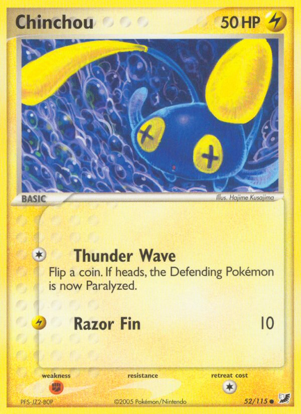 Chinchou (52/115) [EX: Unseen Forces] Pokémon