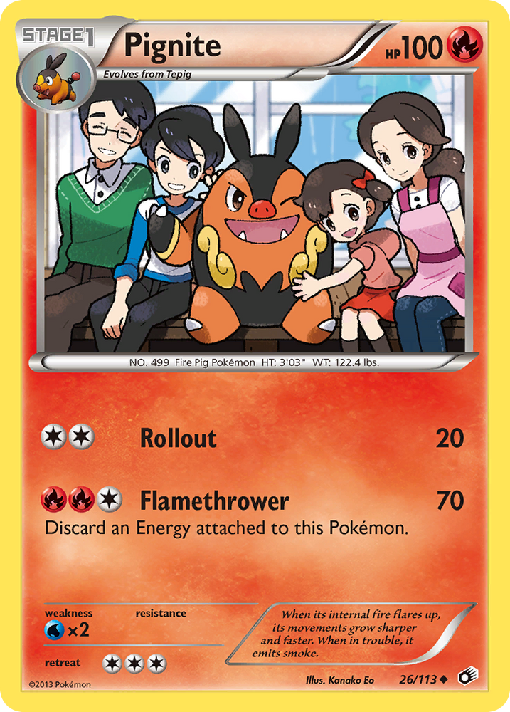 Pignite (26/113) [Black & White: Legendary Treasures] Pokémon