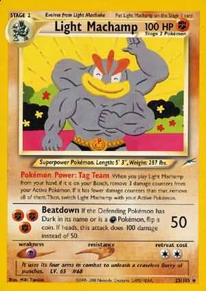 Light Machamp (25/105) [Neo Destiny Unlimited] Pokémon