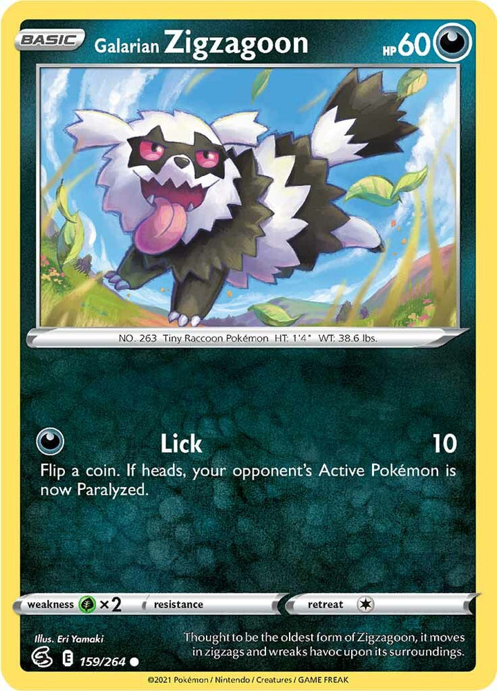 Galarian Zigzagoon (159/264) [Sword & Shield: Fusion Strike] Pokémon