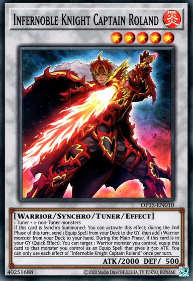 Infernoble Knight Captain Roland [OP15-EN010] Super Rare Yu-Gi-Oh!