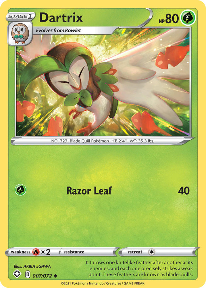 Dartrix (007/072) [Sword & Shield: Shining Fates] Pokémon