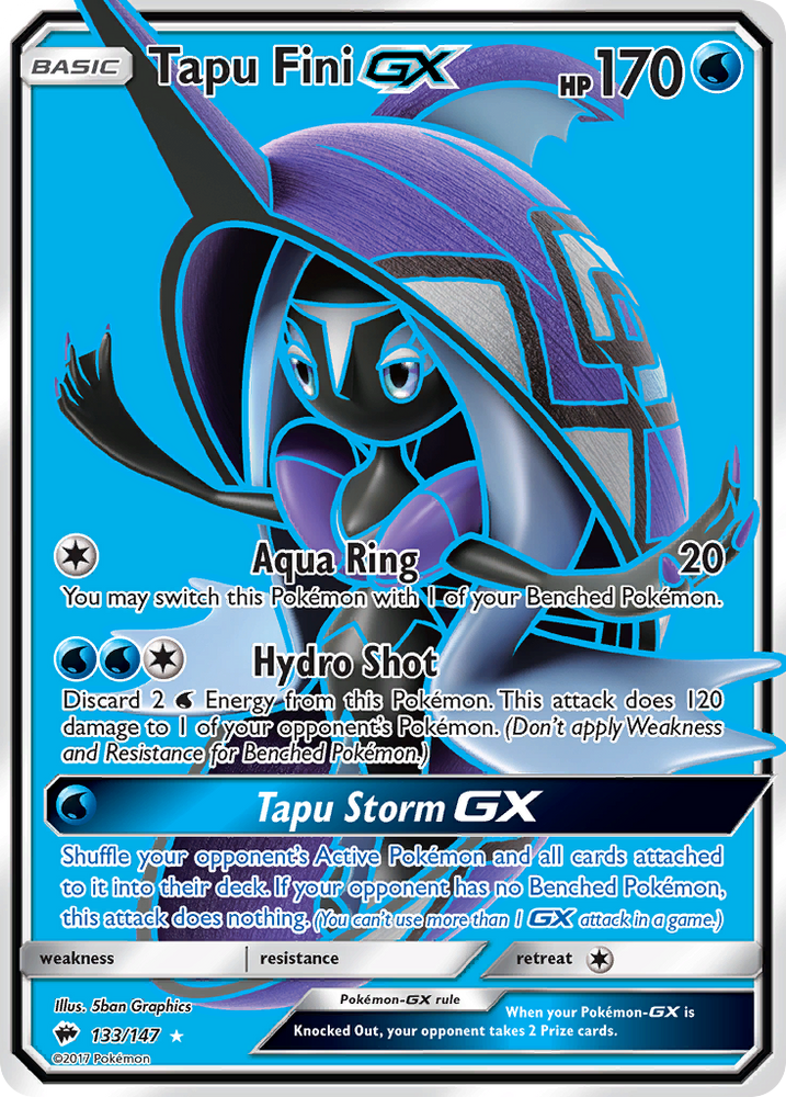 Tapu Fini GX (133/147) [Sun & Moon: Burning Shadows] Pokémon