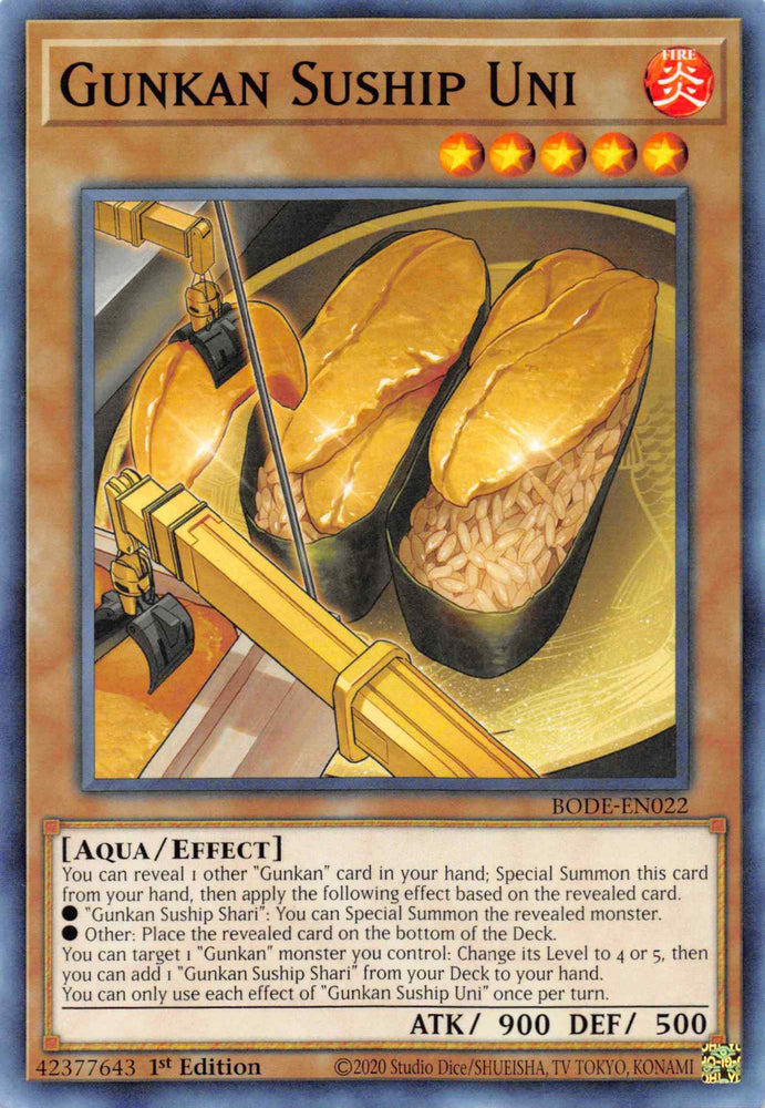 Gunkan Suship Uni [BODE-EN022] Common Yu-Gi-Oh!