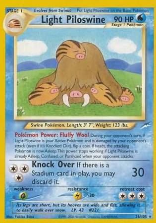 Light Piloswine (26/105) [Neo Destiny Unlimited] Pokémon