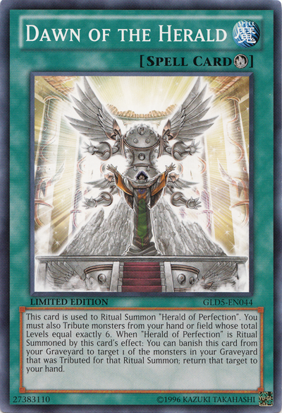 Dawn of the Herald [GLD5-EN044] Common Yu-Gi-Oh!