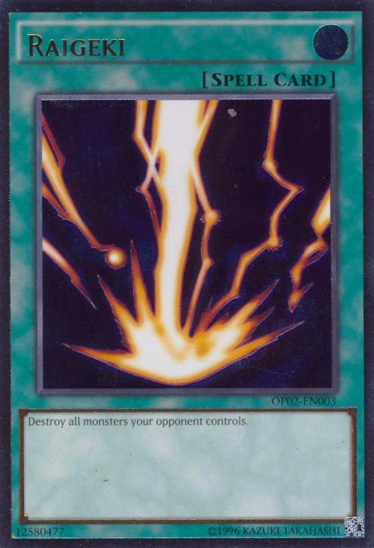Raigeki [OP02-EN003] Ultimate Rare Yu-Gi-Oh!