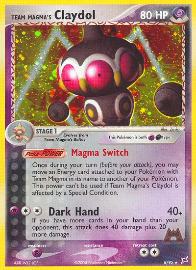 Team Magma's Claydol (8/95) [EX: Team Magma vs Team Aqua] Pokémon