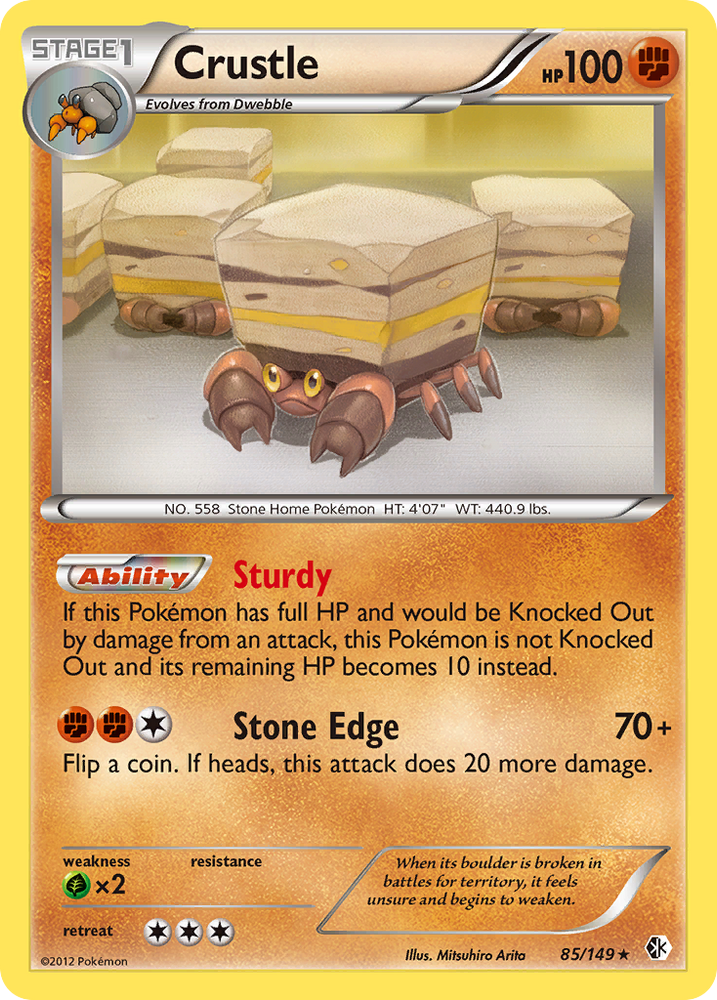 Crustle (85/149) [Black & White: Boundaries Crossed] Pokémon