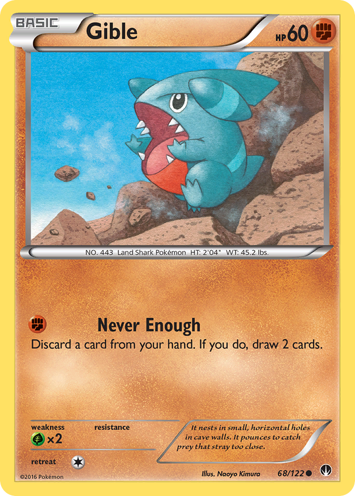 Gible (68/122) [XY: BREAKpoint] Pokémon