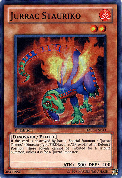 Jurrac Stauriko [HA03-EN041] Super Rare Yu-Gi-Oh!