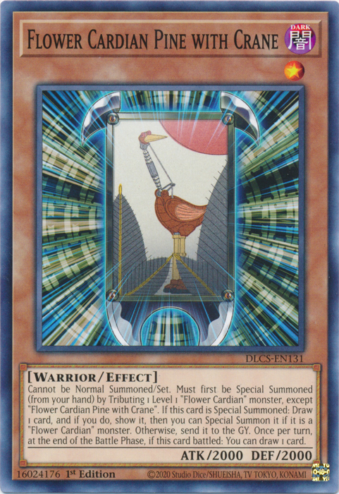 Flower Cardian Pine with Crane [DLCS-EN131] Common Yu-Gi-Oh!