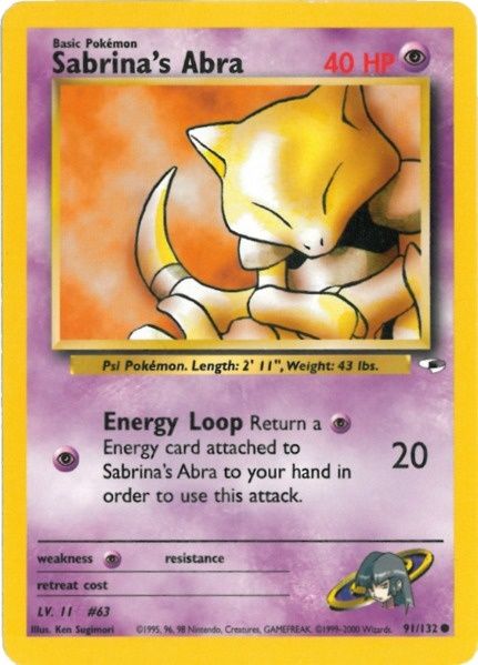 Sabrina's Abra (91/132) [Gym Heroes Unlimited] Pokémon