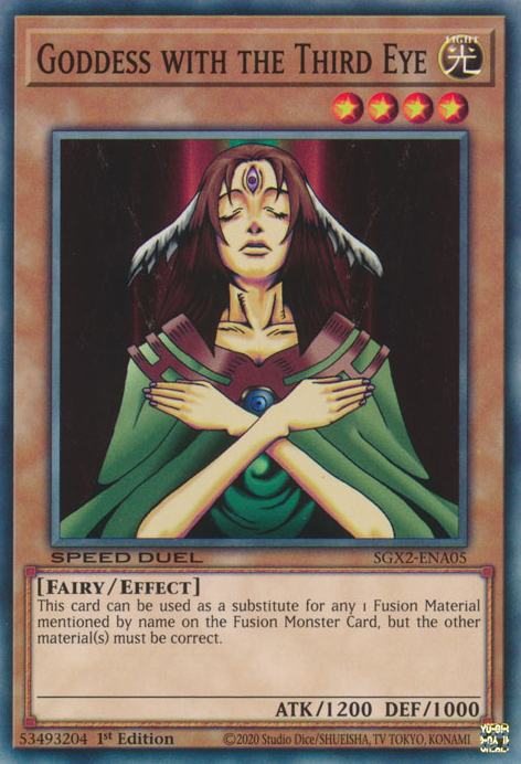 Goddess with the Third Eye [SGX2-ENA05] Common Yu-Gi-Oh!