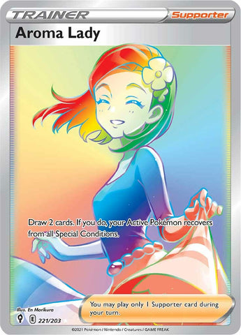 Aroma Lady (221/203) [Sword & Shield: Evolving Skies] Pokémon