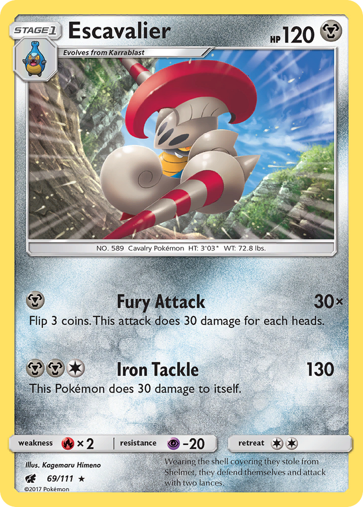 Escavalier (69/111) [Sun & Moon: Crimson Invasion] Pokémon