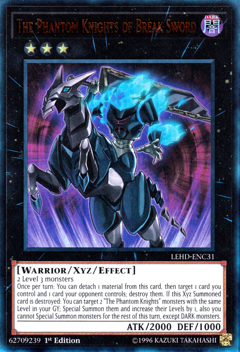 The Phantom Knights of Break Sword [LEHD-ENC31] Ultra Rare Yu-Gi-Oh!