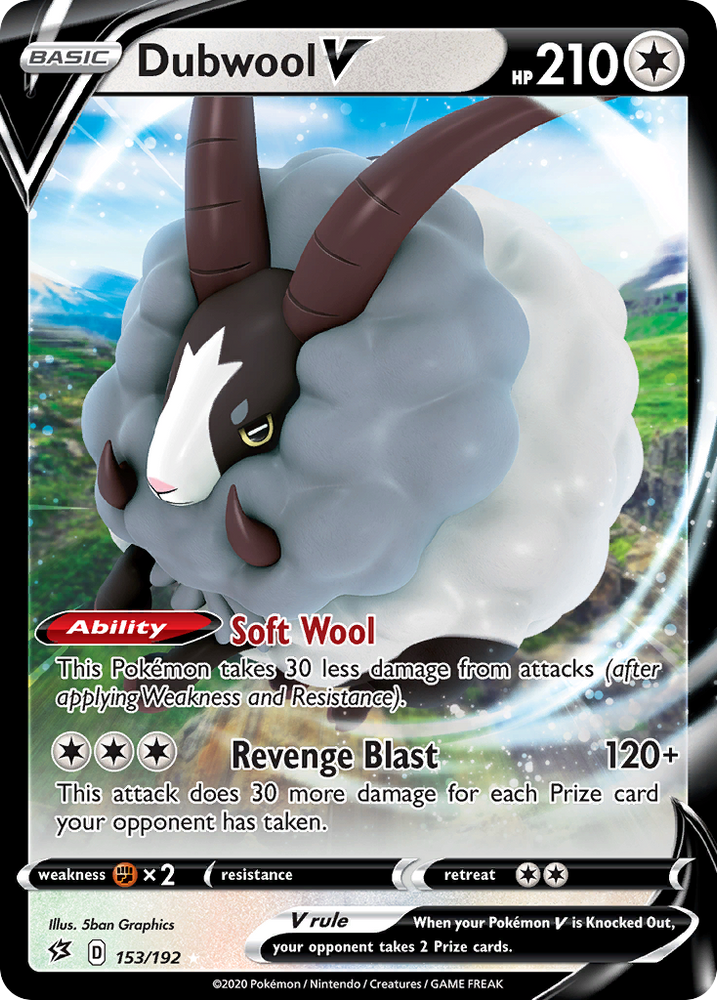 Dubwool V (153/192) [Sword & Shield: Rebel Clash] Pokémon