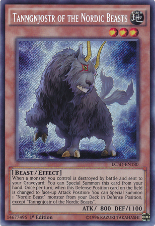 Tanngnjostr of the Nordic Beasts [LC5D-EN180] Secret Rare Yu-Gi-Oh!