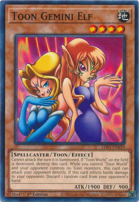 Toon Gemini Elf [LDS1-EN059] Common Yu-Gi-Oh!