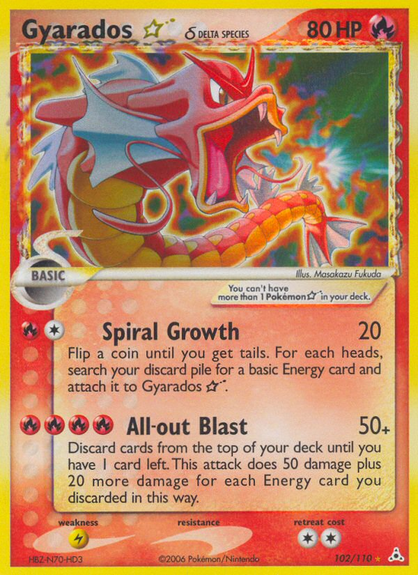 Gyarados Star (102/110) (Delta Species) [EX: Holon Phantoms] Pokémon