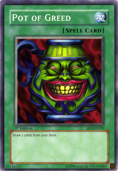 Pot of Greed [SD3-EN019] Common Yu-Gi-Oh!