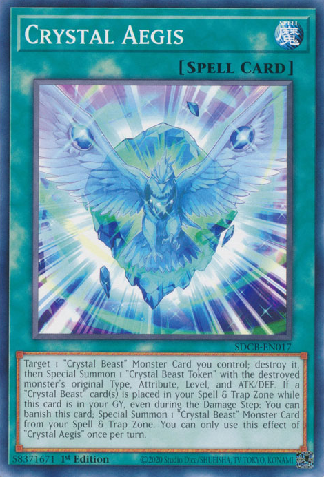 Crystal Aegis [SDCB-EN017] Common Yu-Gi-Oh!