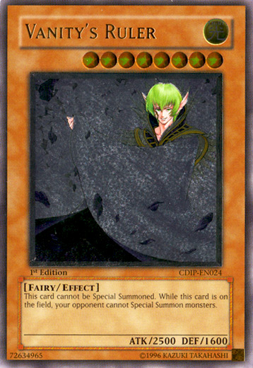 Vanity's Ruler [CDIP-EN024] Ultimate Rare Yu-Gi-Oh!