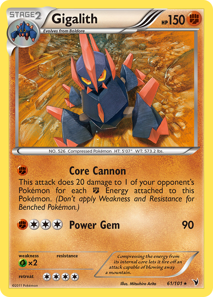 Gigalith (61/101) [Black & White: Noble Victories] Pokémon