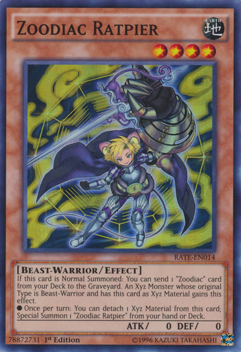 Zoodiac Ratpier [RATE-EN014] Super Rare Yu-Gi-Oh!