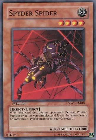 Spyder Spider [SOVR-EN018] Common Yu-Gi-Oh!