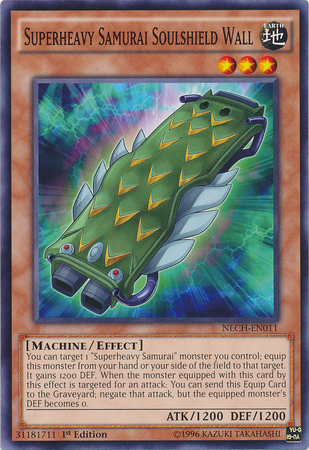 Superheavy Samurai Soulshield Wall [NECH-EN011] Common Yu-Gi-Oh!