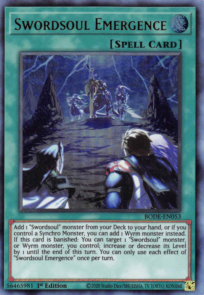 Swordsoul Emergence [BODE-EN053] Ultra Rare Yu-Gi-Oh!