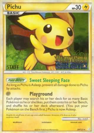 Pichu (28/123) (Staff Prerelease Promo) [Nintendo: Black Star Promos] Pokémon