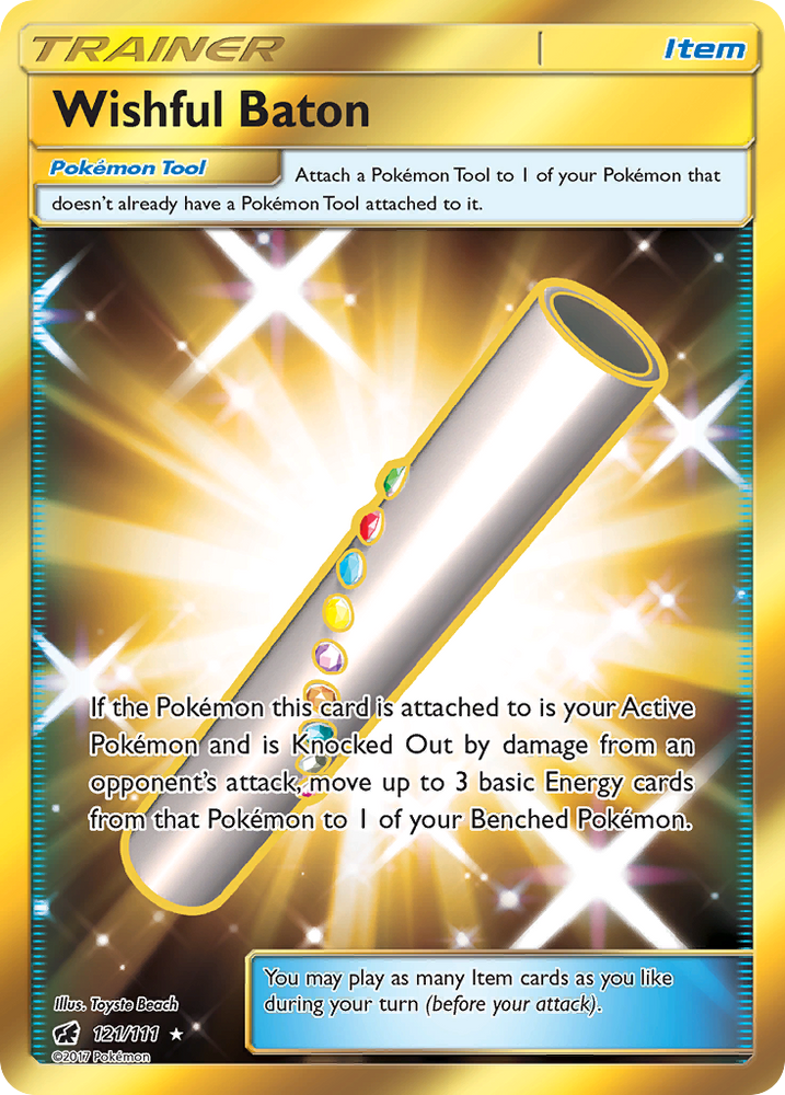 Wishful Baton (121/111) [Sun & Moon: Crimson Invasion] Pokémon