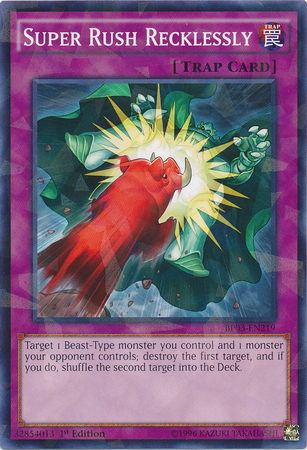 Super Rush Recklessly [BP03-EN219] Shatterfoil Rare Yu-Gi-Oh!