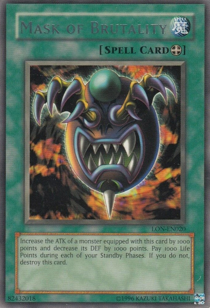 Mask of Brutality [LON-EN020] Rare Yu-Gi-Oh!