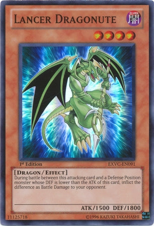 Lancer Dragonute [EXVC-EN091] Super Rare Yu-Gi-Oh!
