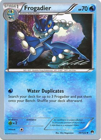 Frogadier (39/122) (Ninja Blitz - Cody Walinski) [World Championships 2016] Pokémon