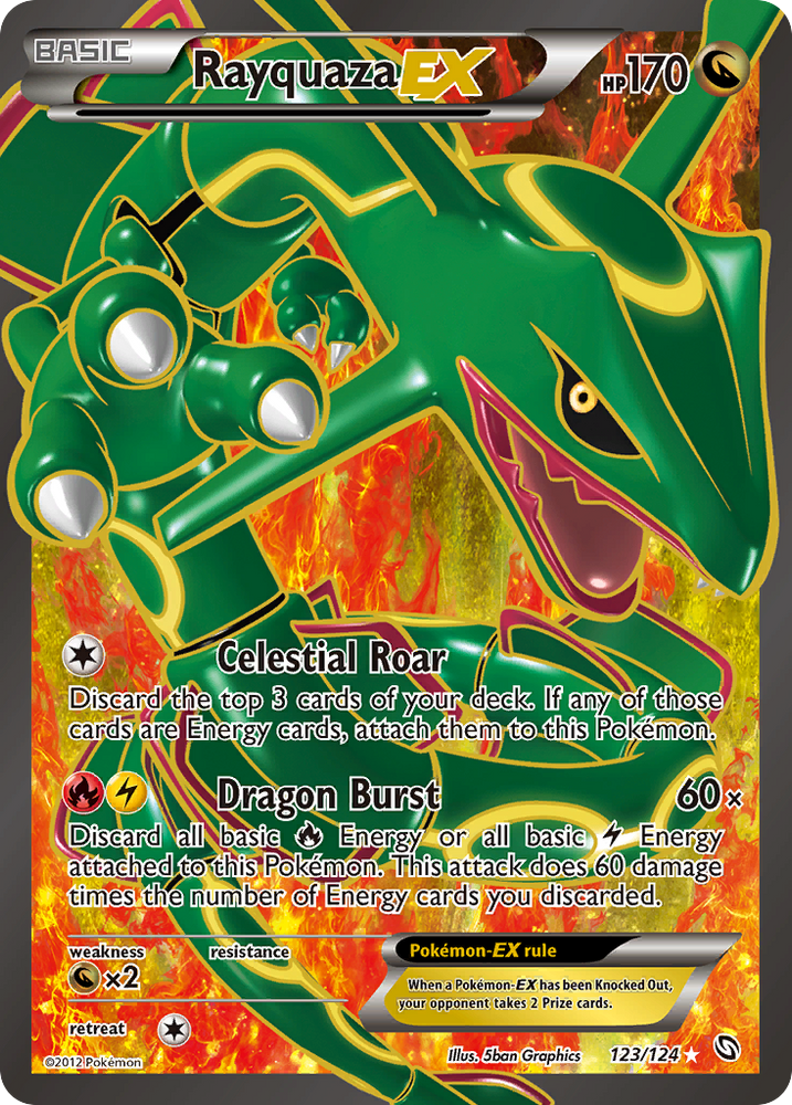 Rayquaza EX (123/124) [Black & White: Dragons Exalted] Pokémon