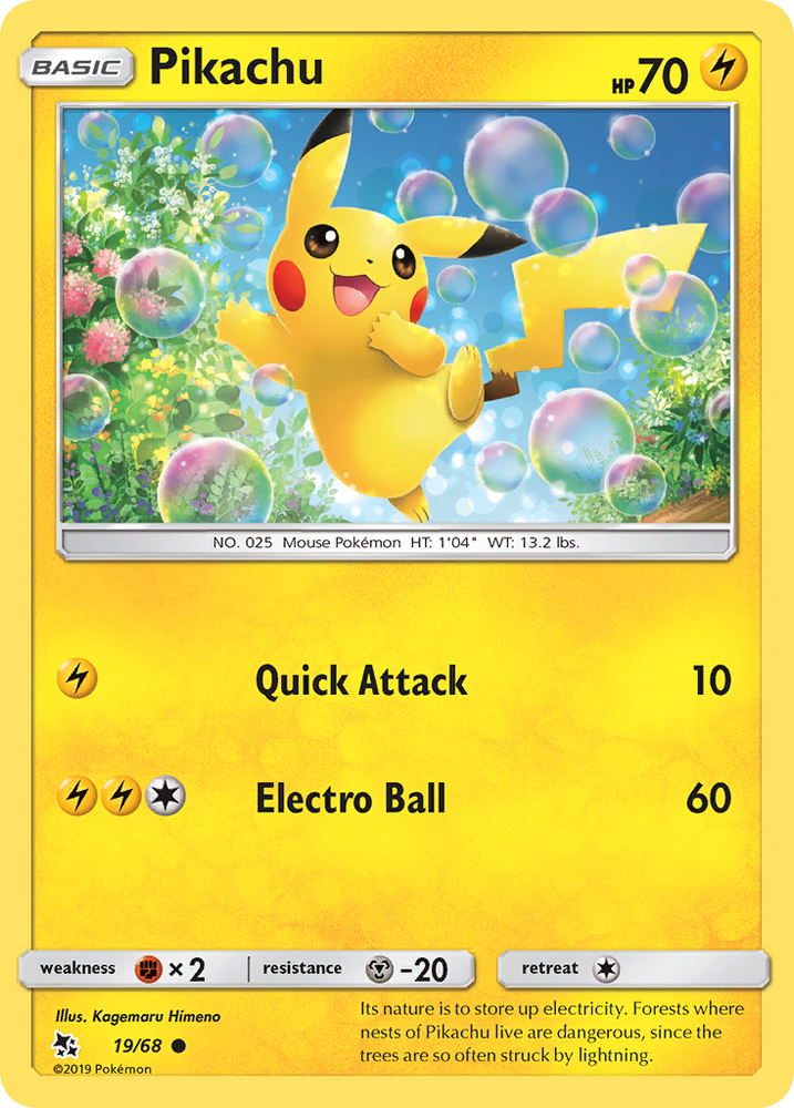 Pikachu (19/68) [Sun & Moon: Hidden Fates] Pokémon