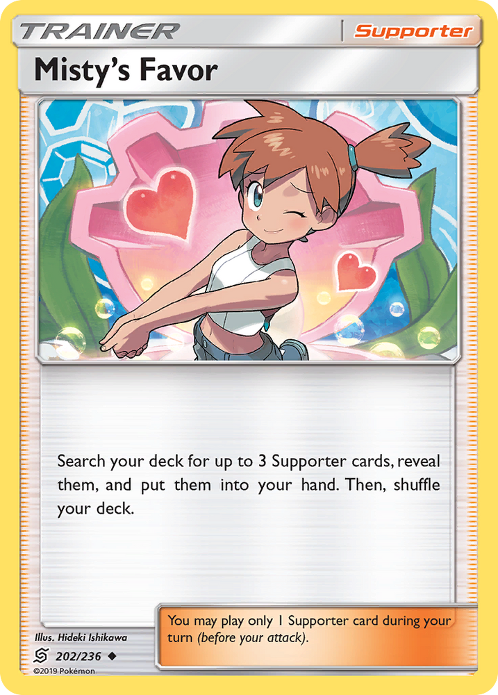 Misty's Favor (202/236) [Sun & Moon: Unified Minds] Pokémon