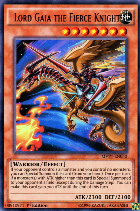 Lord Gaia the Fierce Knight [MVP1-EN050] Ultra Rare Yu-Gi-Oh!