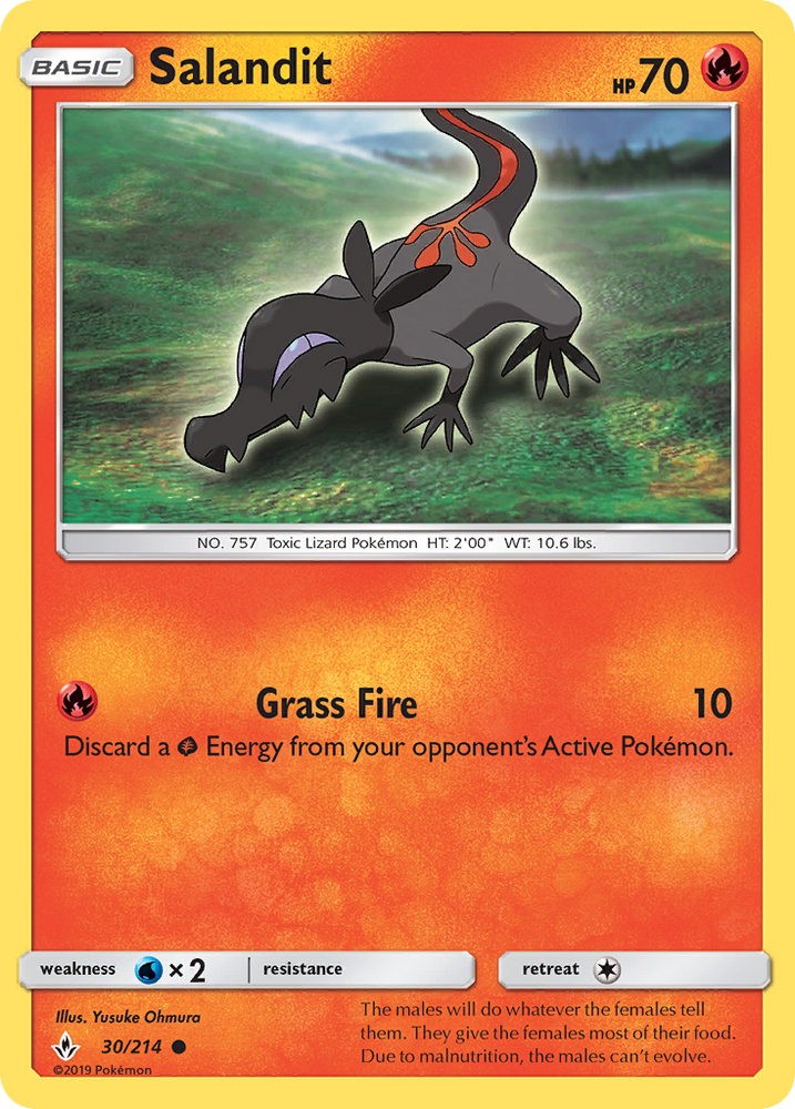 Salandit (30/214) [Sun & Moon: Unbroken Bonds] Pokémon