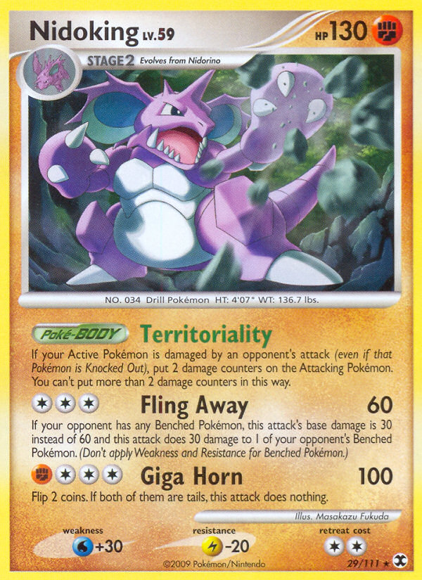 Nidoking (29/111) [Platinum: Rising Rivals] Pokémon