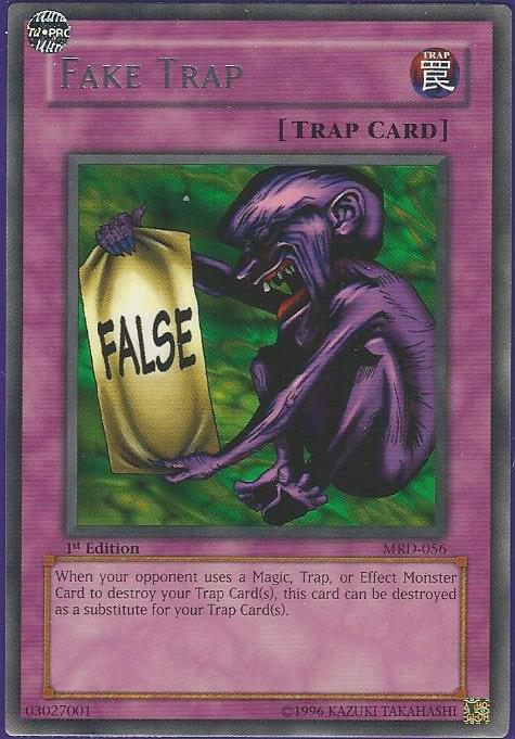 Fake Trap [MRD-056] Rare Yu-Gi-Oh!